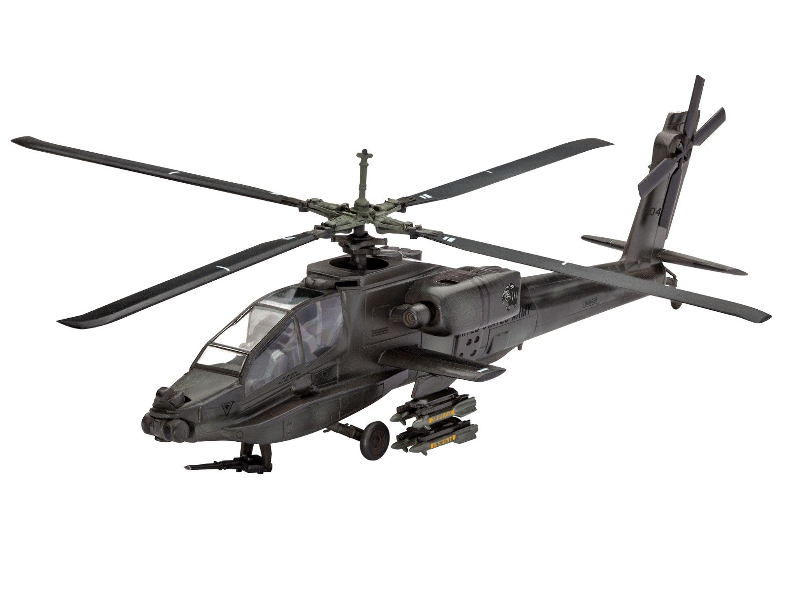 Revell AH-64A Apache Helicopter 1/100