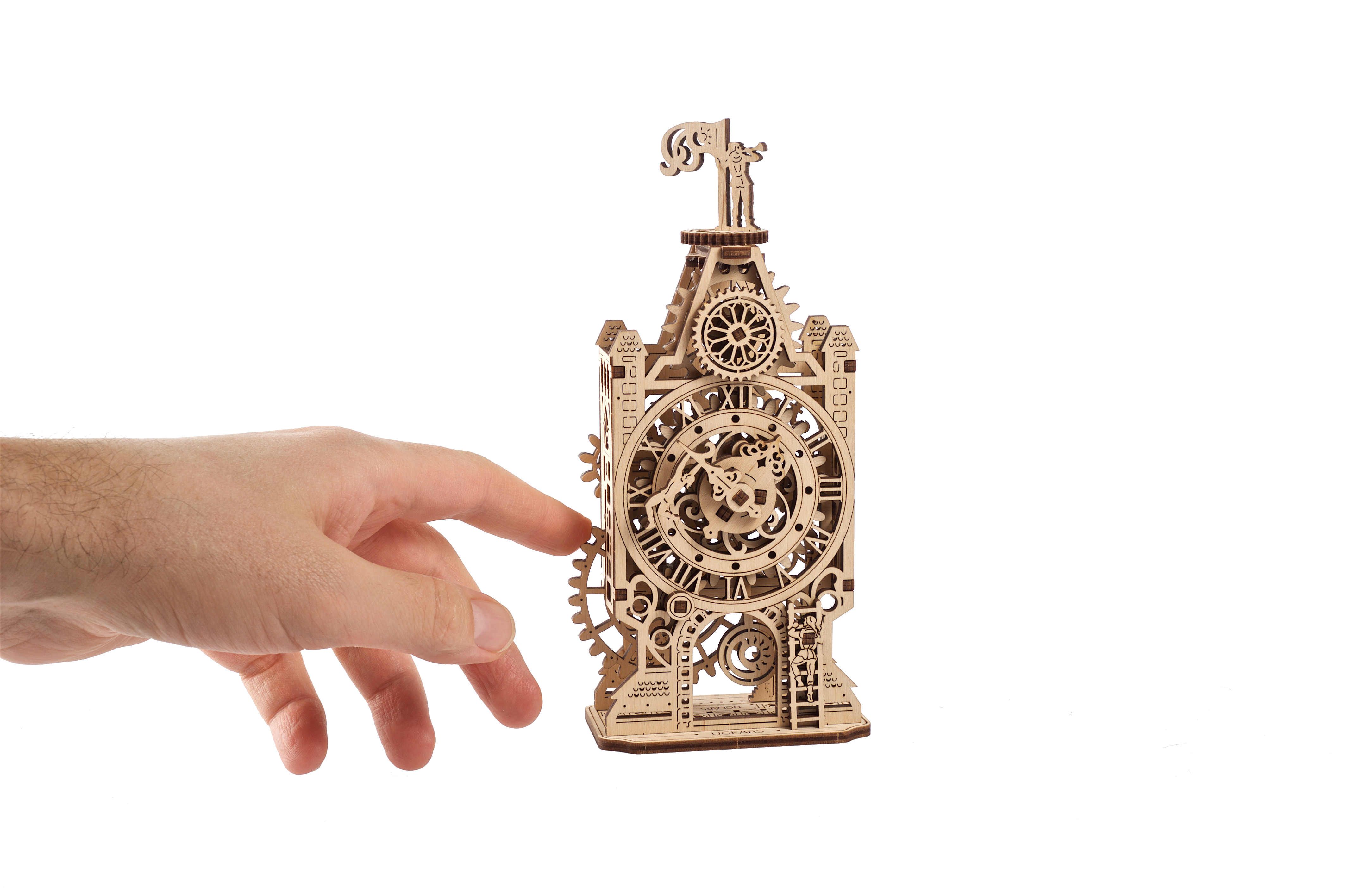 U-Gears Klokkentoren mechanisch houten bouwpakket