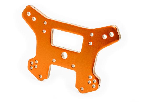 Traxxas Shock tower front 6061-T6 aluminum (orange-anodized)
