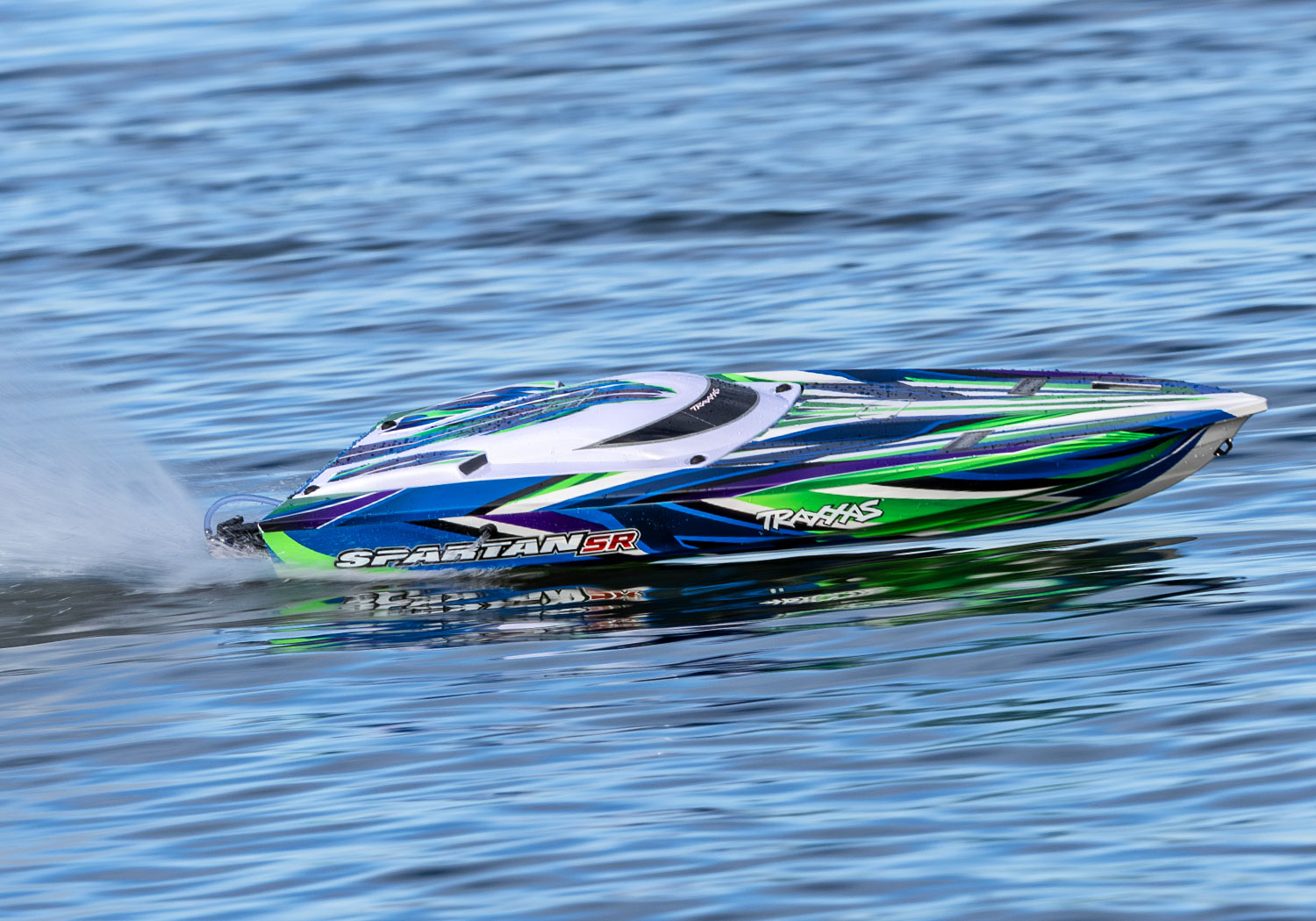 Traxxas Spartan SR36 Brushless Race Boat TQi TSM GREEN