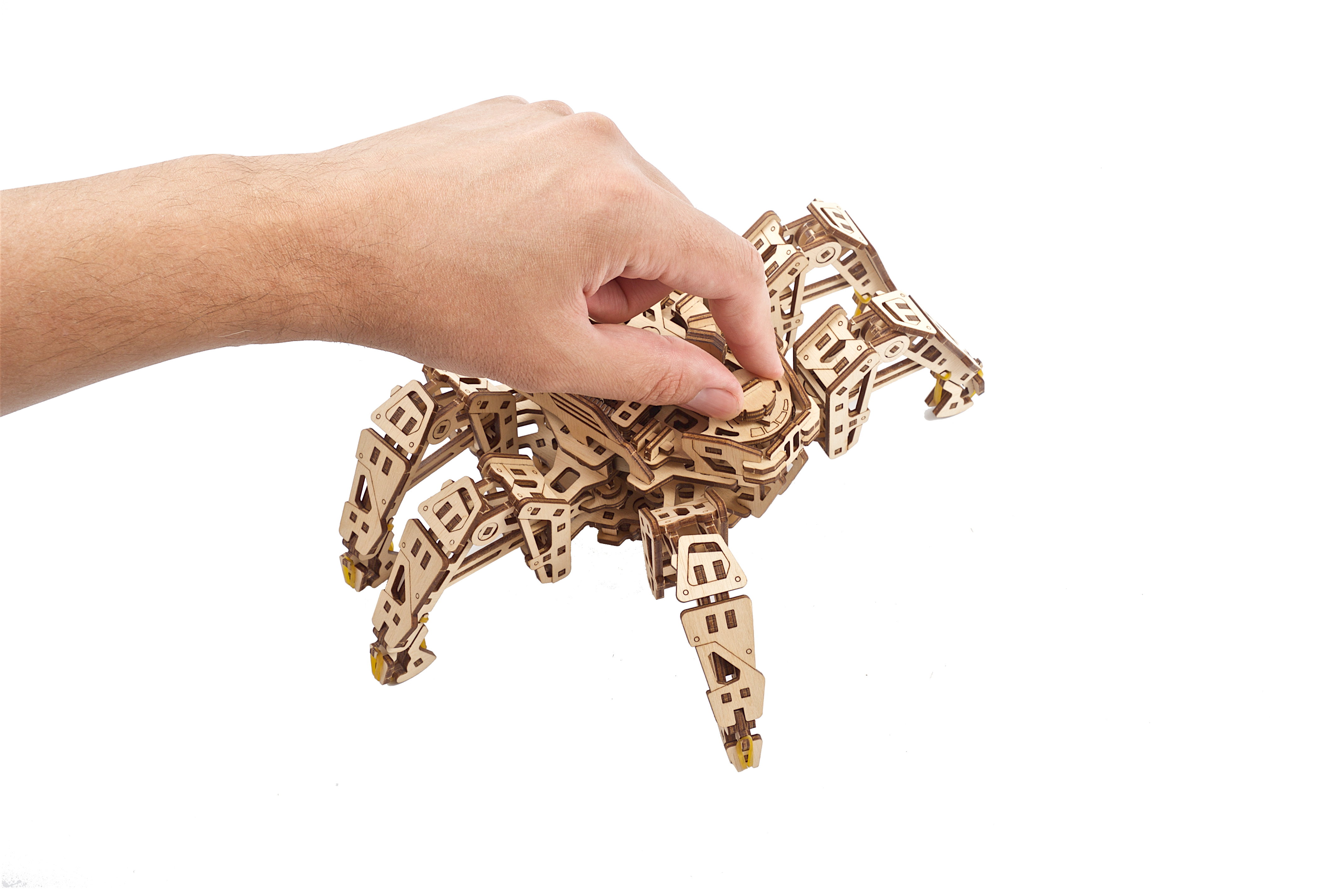 U-Gears Hexapod Spin mechanisch houten bouwpakket