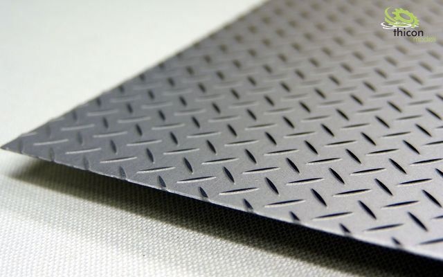 Thicon Diamond plate steel 20 x 30 cm 0.35mm thick