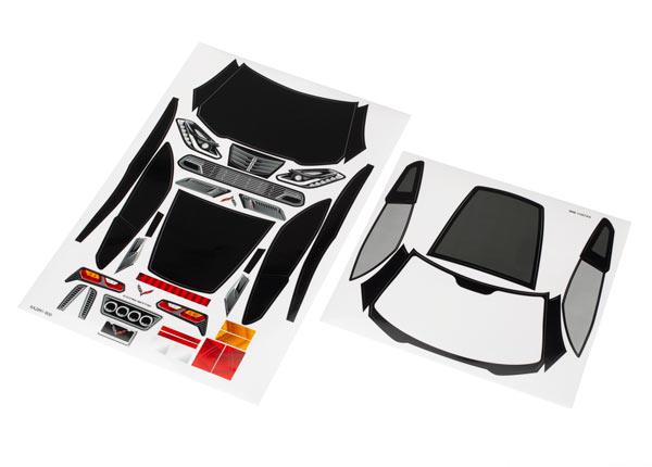 Traxxas Decal sheets Chevrolet Corvette Z06