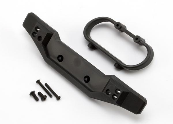 Traxxas Bumper, rear/ bumper mount, rear/ 4x10mm BCS (2)/ 3x25mm BCS (2)