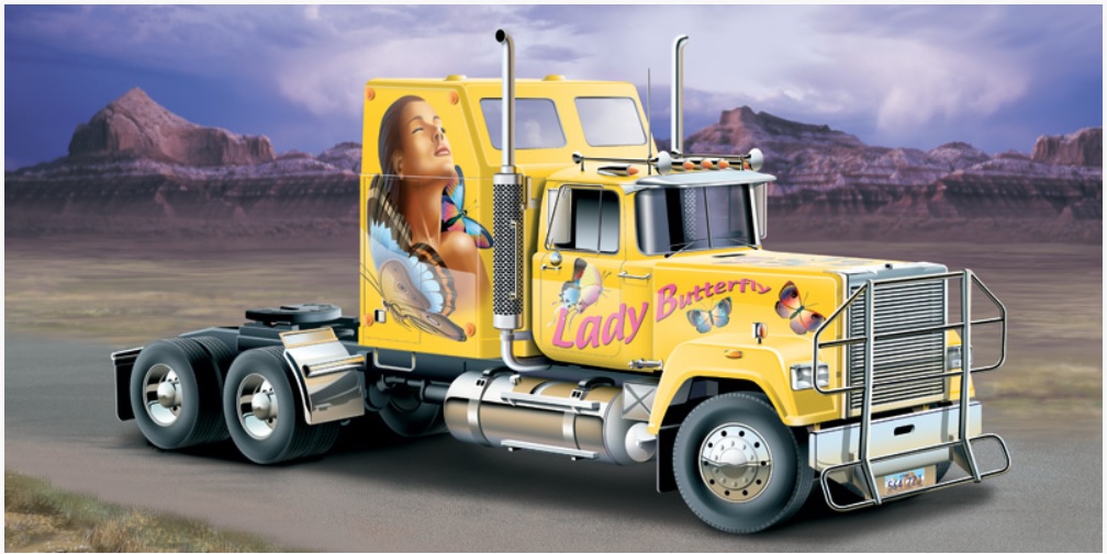 Italeri American Superliner Power Truck 1/24