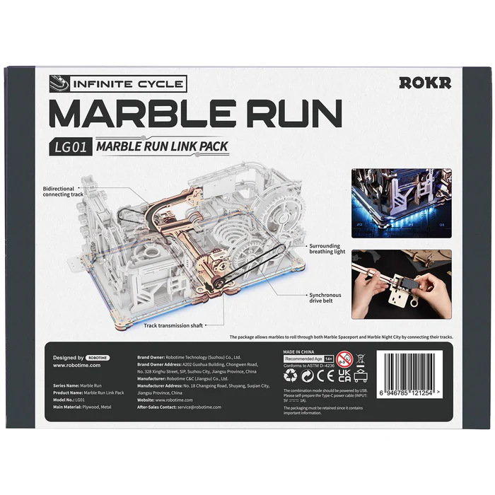 Robotime Marble Night City / Spaceport Link Pack