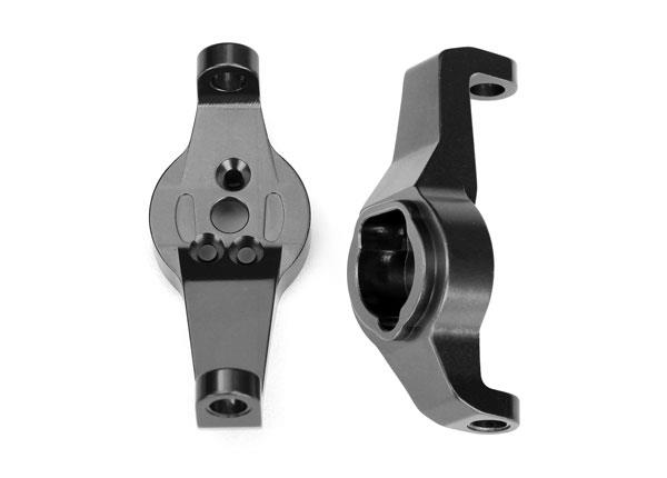 Traxxas Caster blocks 6061-T6 aluminum (charcoal gray-anodized) left and right
