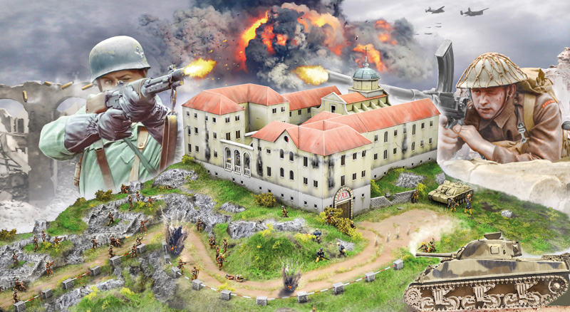 Italeri Montecassino Abbey 1944 Breaking the Gustav Line - BATTLE SET 1/72