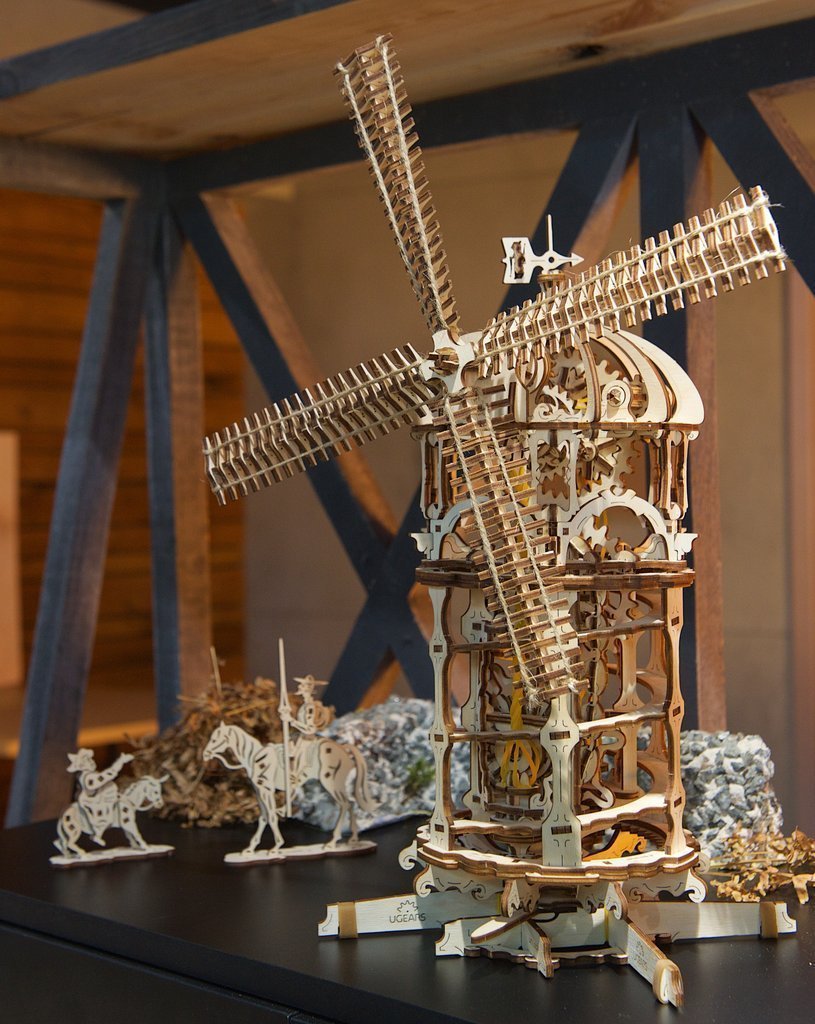 U-Gears Tower Windmill / Molen mechanisch houten bouwpakket