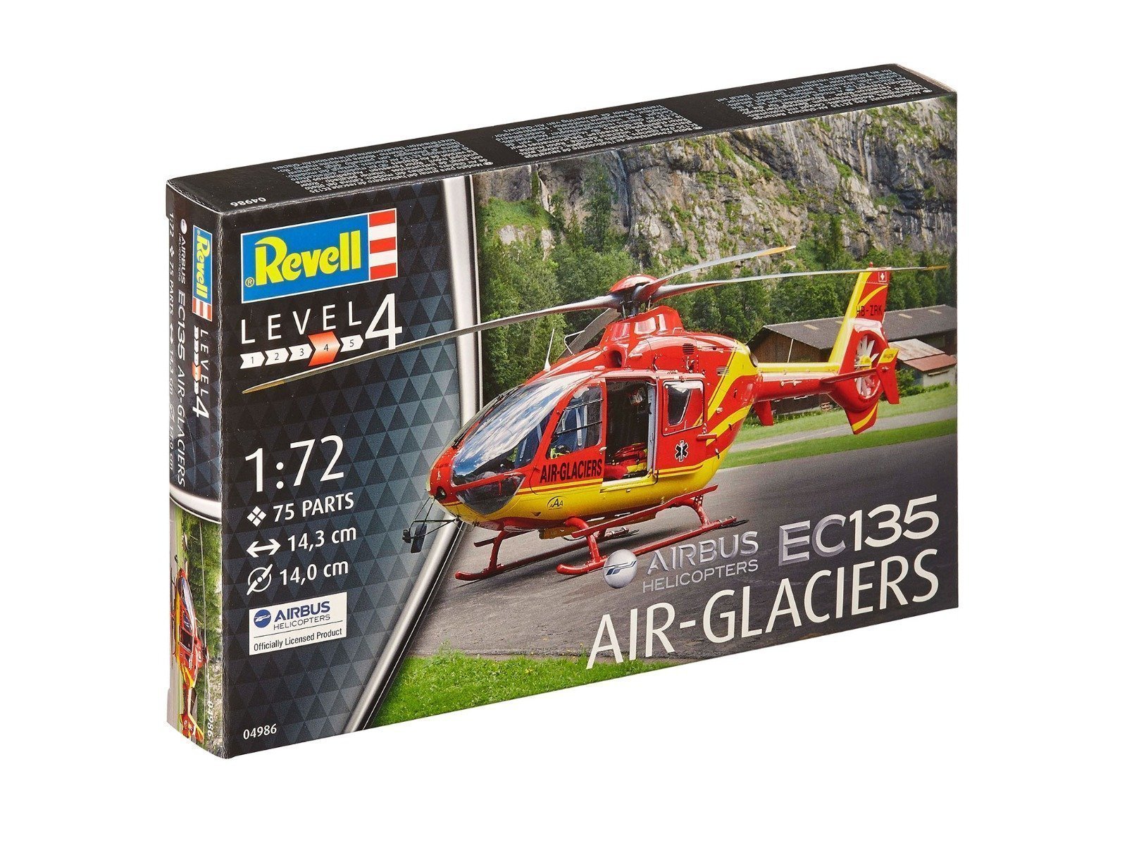 Revell EC135 Air-Glaciers Helicopter 1/72