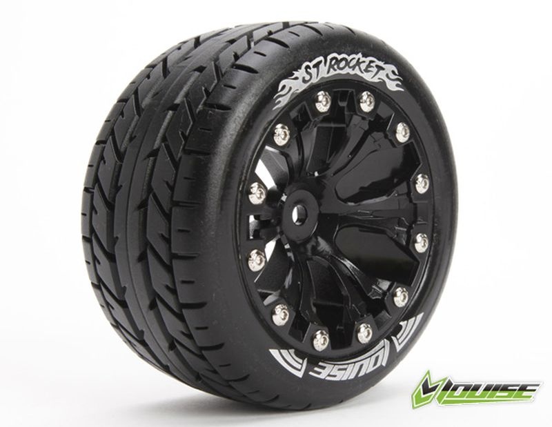 Louise RC ST-Rocket Soft op 2.8" Velgen Zwart 12mm (1/2-Offset) (2)