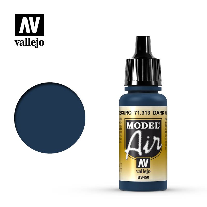 71313 Vallejo Dark Mediterranean Blue Model Air 17ml