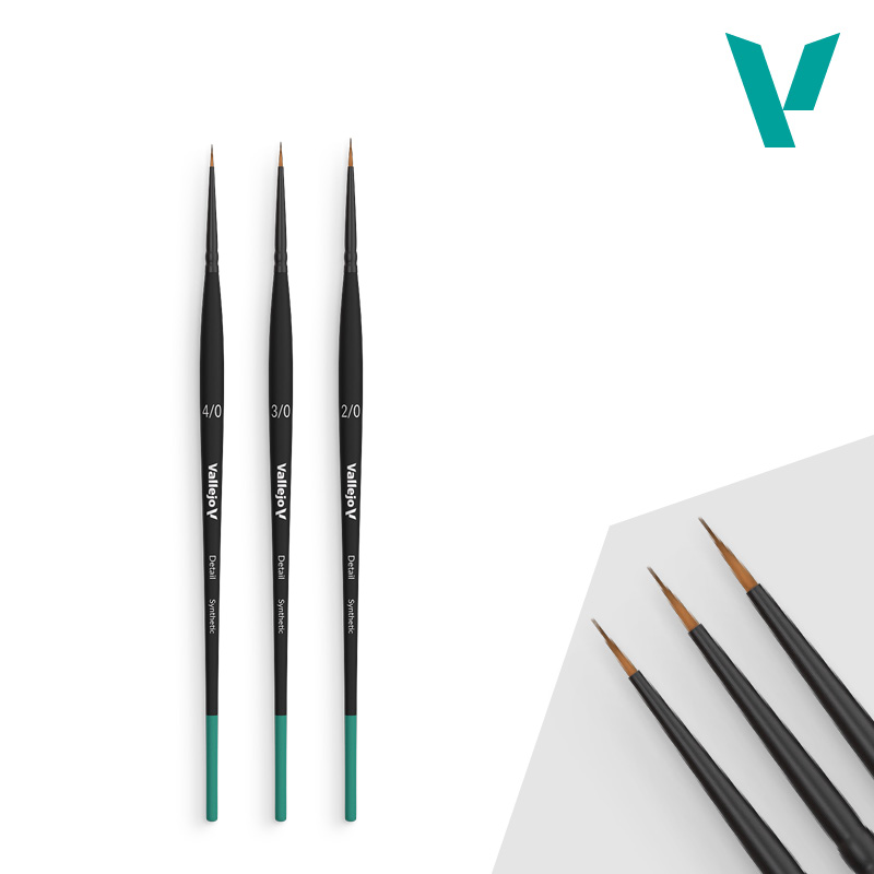 Vallejo Detail – Definition Set Brushes 4/0, 3/0, 2/0
