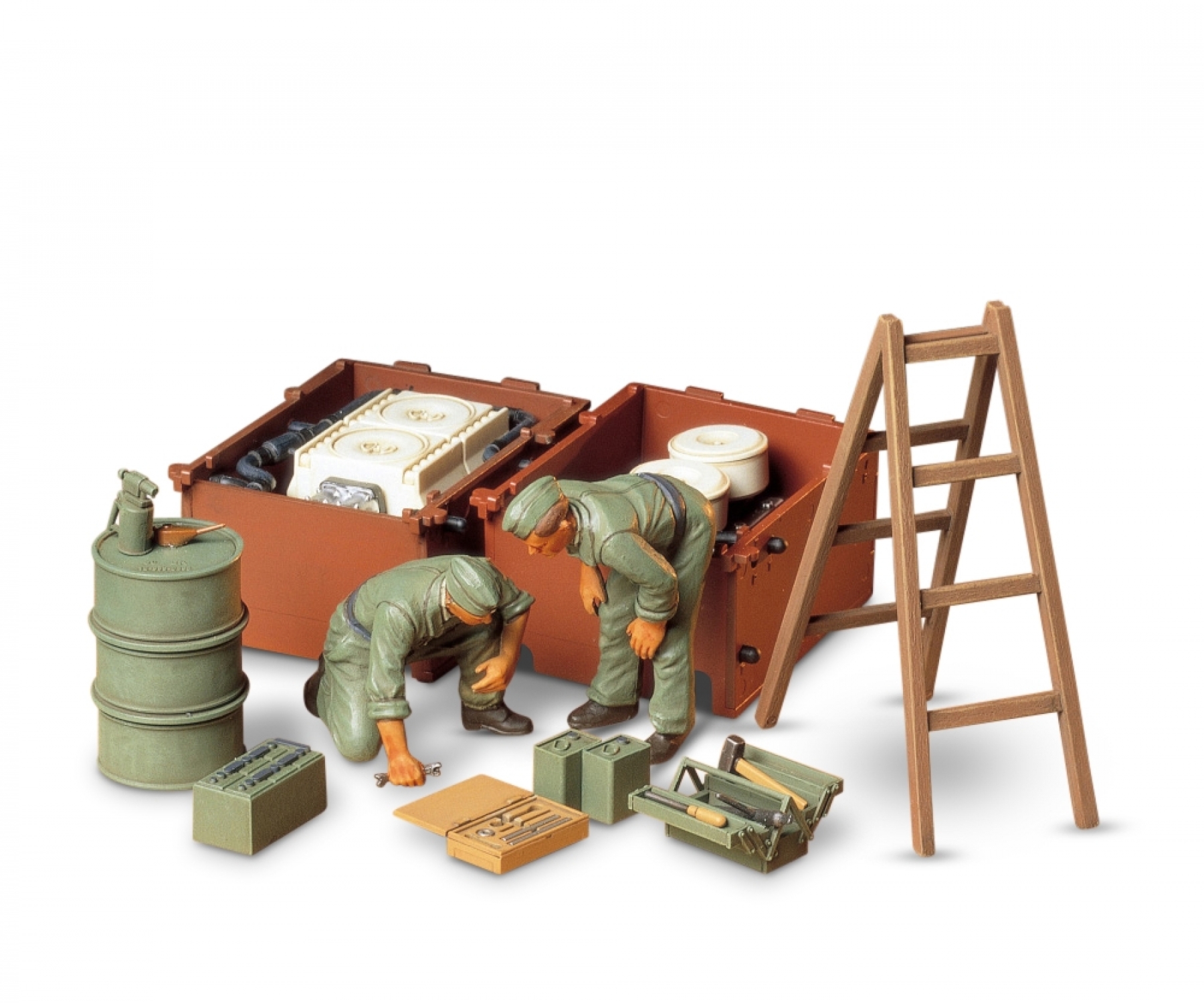 Tamiya German Tank Engine Maintenance Crew Set 1/35
