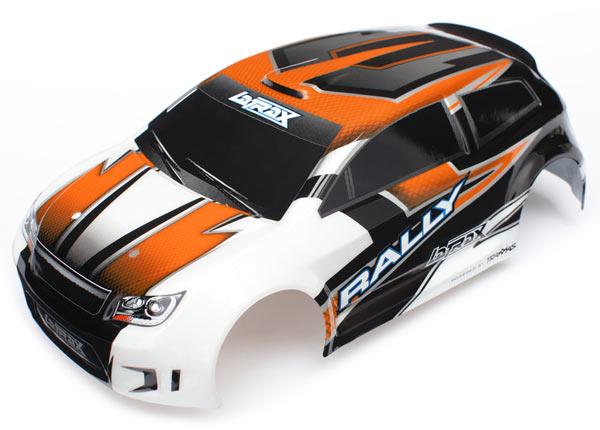 Traxxas Body, LaTrax® Rally, orange (painted)/ decals