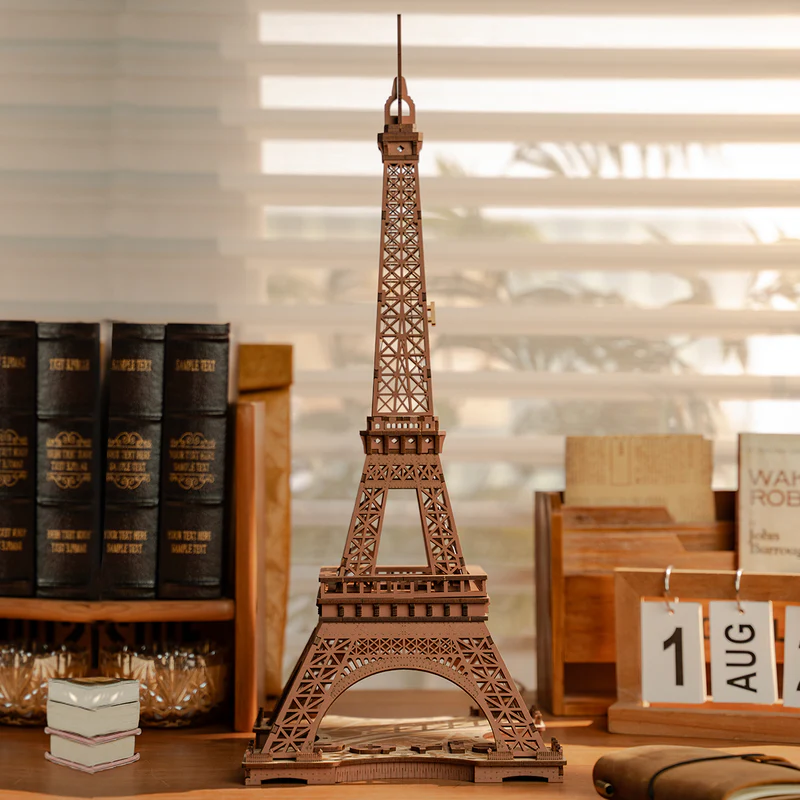 Rolife Eiffeltoren met LED verlichting 3D Houten Puzzel