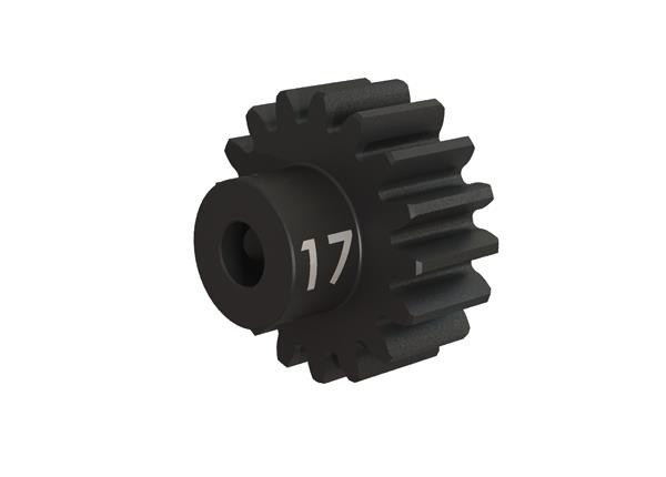 Traxxas Gear, 17T pinion (32-p), heavy duty (machined, hardened steel) (fits 3mm shaft)/ set screw
