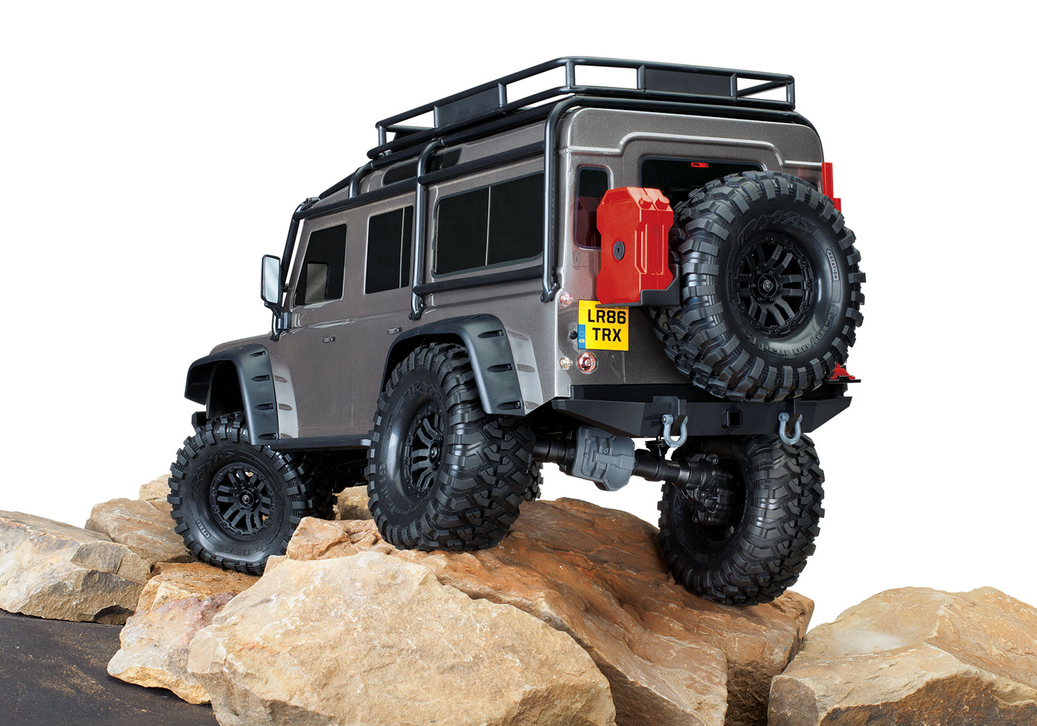 Traxxas Land Rover Defender TRX-4 4WD Scale and Trail  Crawler Fully-Assembled 1/10 Clipless Silver