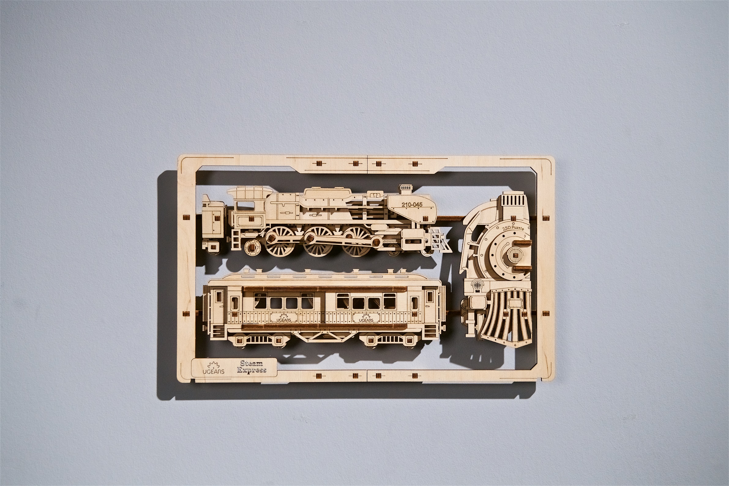 U-Gears 2.5D Puzzle Steam Express mechanisch houten bouwpakket