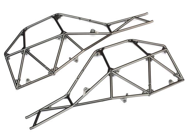 Traxxas Tube chassis side section (left & right) (satin black chrome-plated)