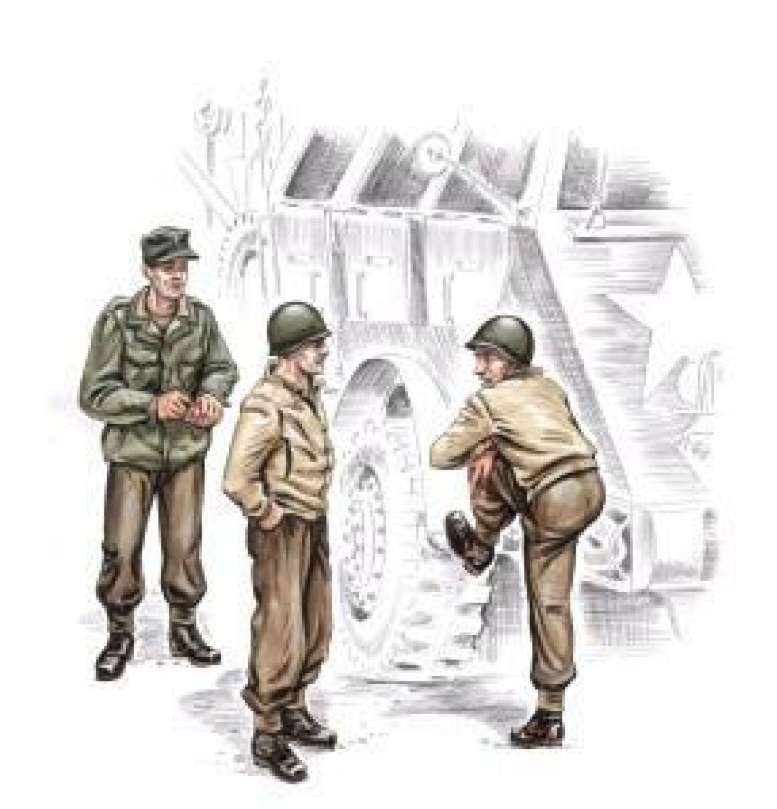 Special Hobby US WWII Truck Crew 3 Figures 1/72