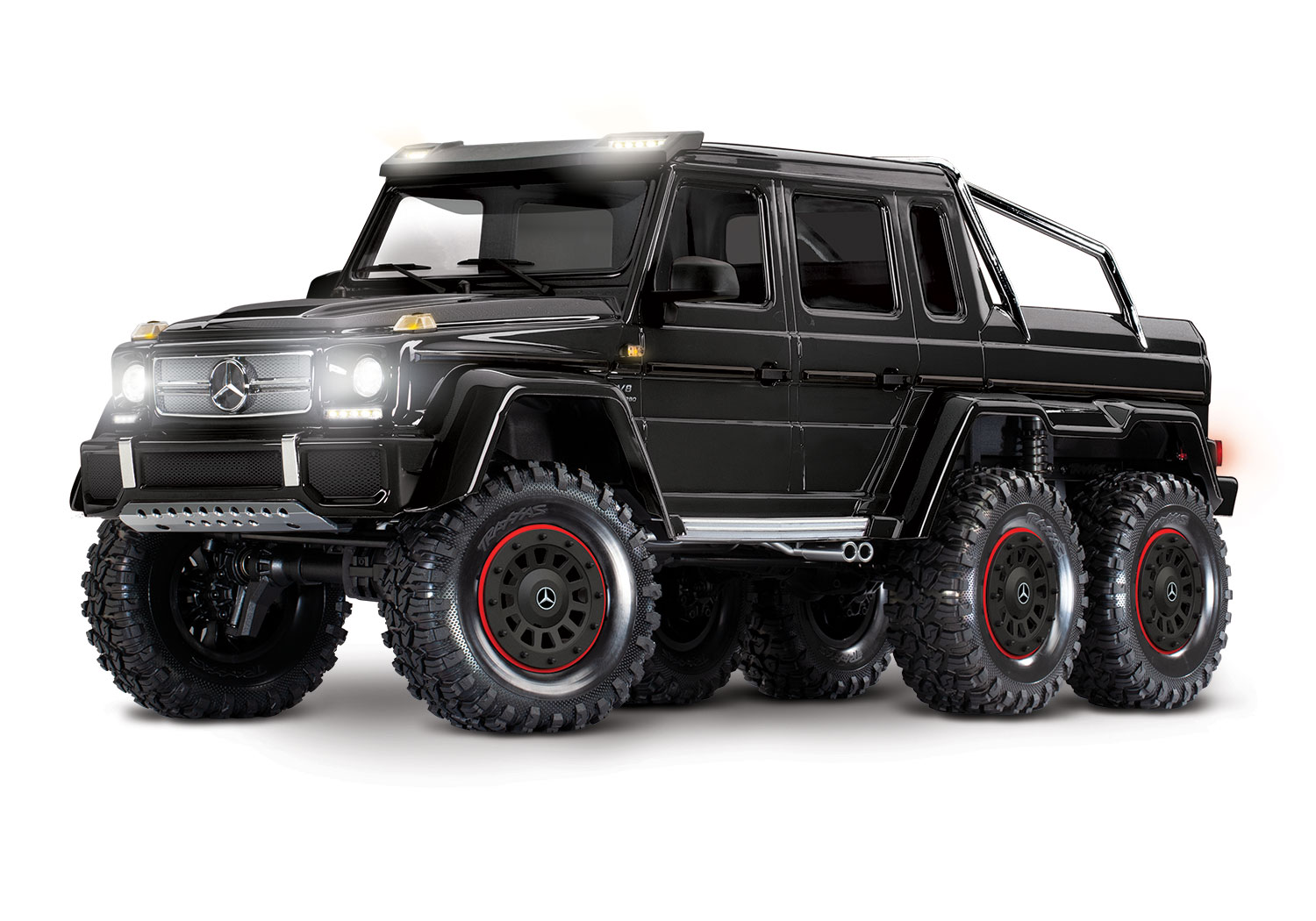 Traxxas TRX-6 Mercedes-Benz G 63 AMG 6X6 Electric Trail Truck RTR 1/10 Clipless Black