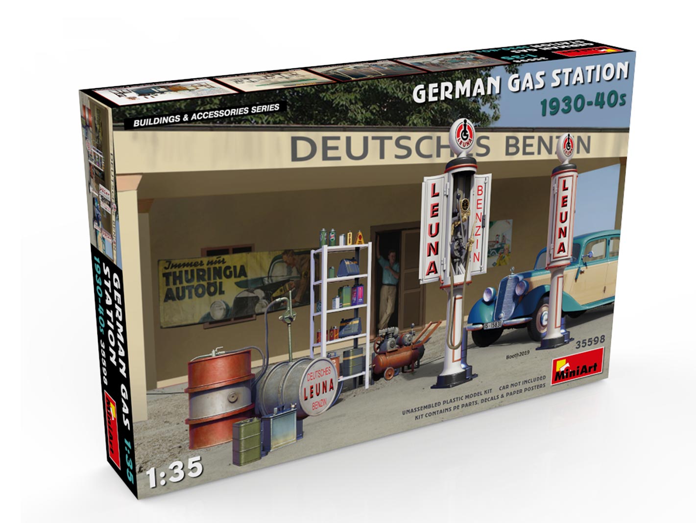 MiniArt German Gas Station 1930-40s 1/35