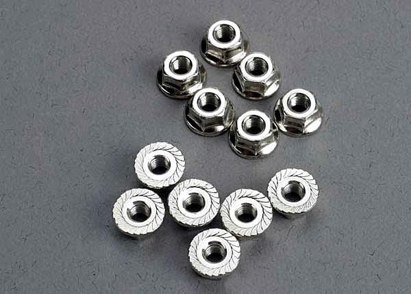 Traxxas Nuts 3mm flanged (12)