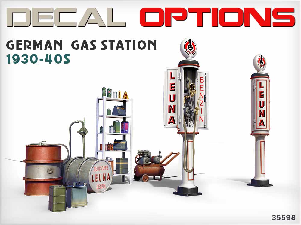 MiniArt German Gas Station 1930-40s 1/35
