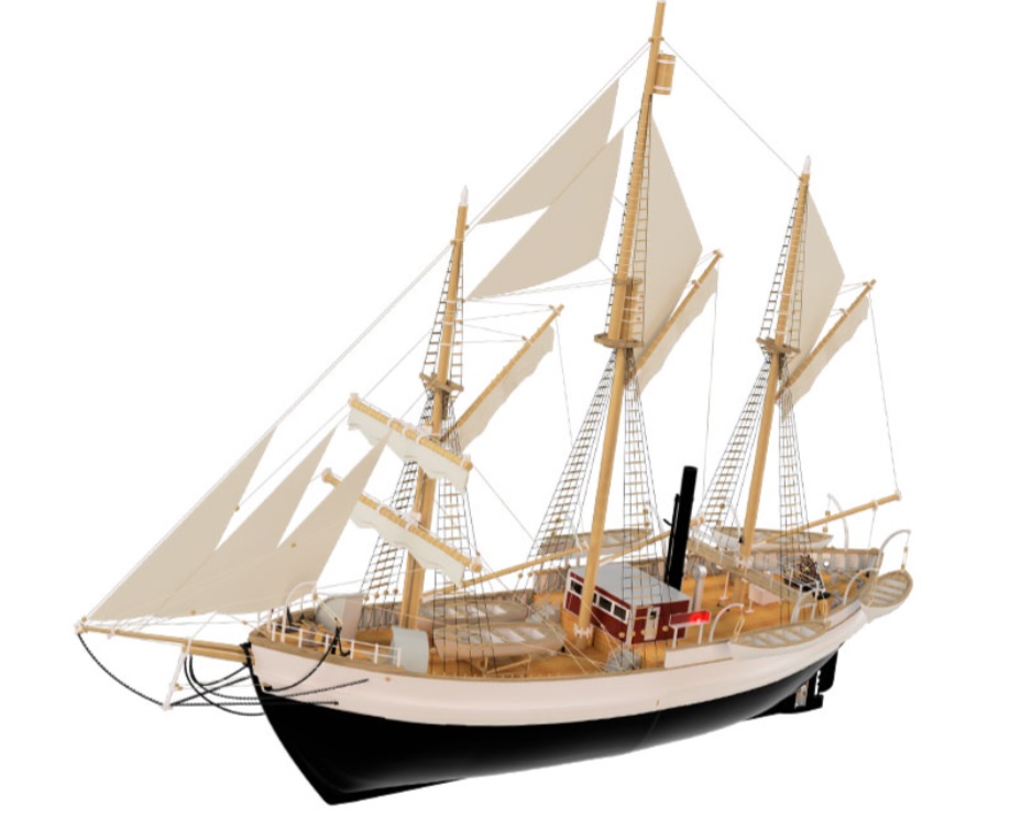 Turk Model Fram I. Poolonderzoeksschip 1/50