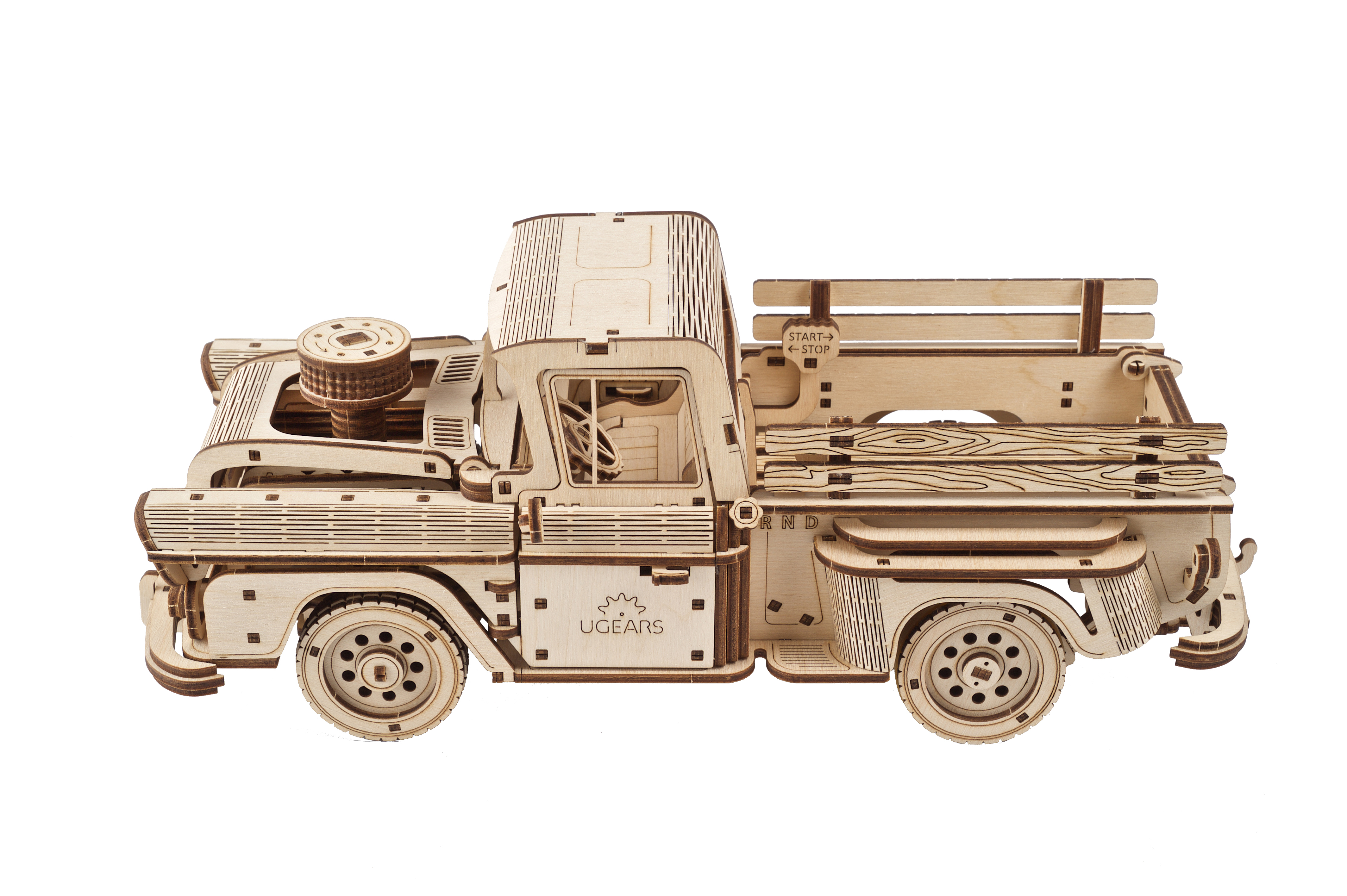 U-Gears Houthakkers Pick-Up mechanisch houten bouwpakket