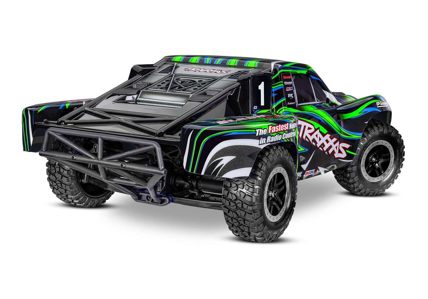 Traxxas Slash 4x4 VXL 2.4GHz TQi TSM RTR Short Course Truck Clipless HD GREEN