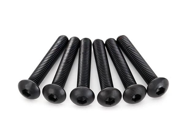 Traxxas Screws 4x25mm button-head machine (hex drive) (6)