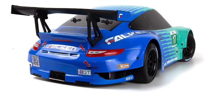 HPI RS4 Sport 3 Porsche 911 GT3 RSR Falken 1/10