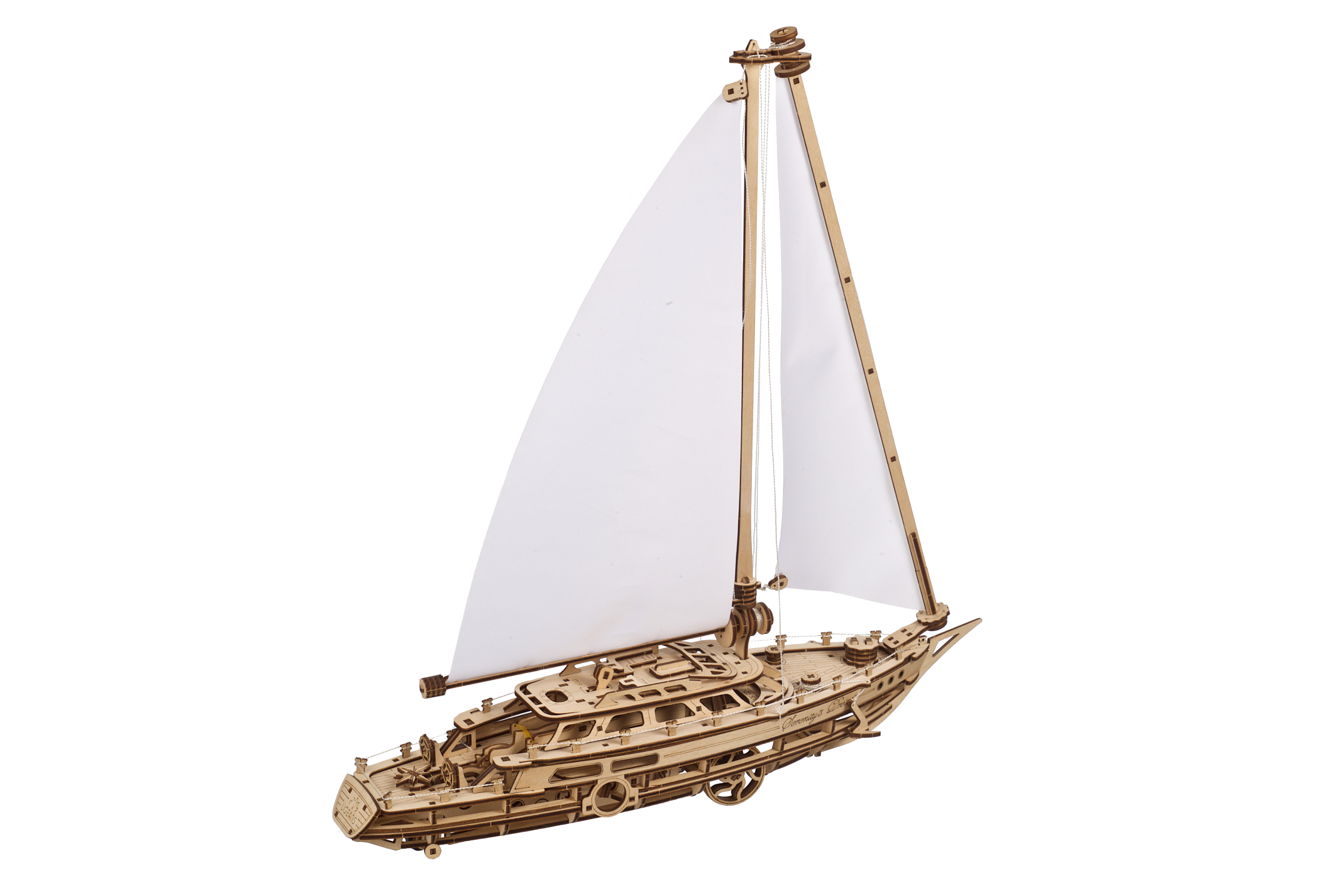 U-Gears  Serenity's Droom Zeilboot mechanisch houten bouwpakket