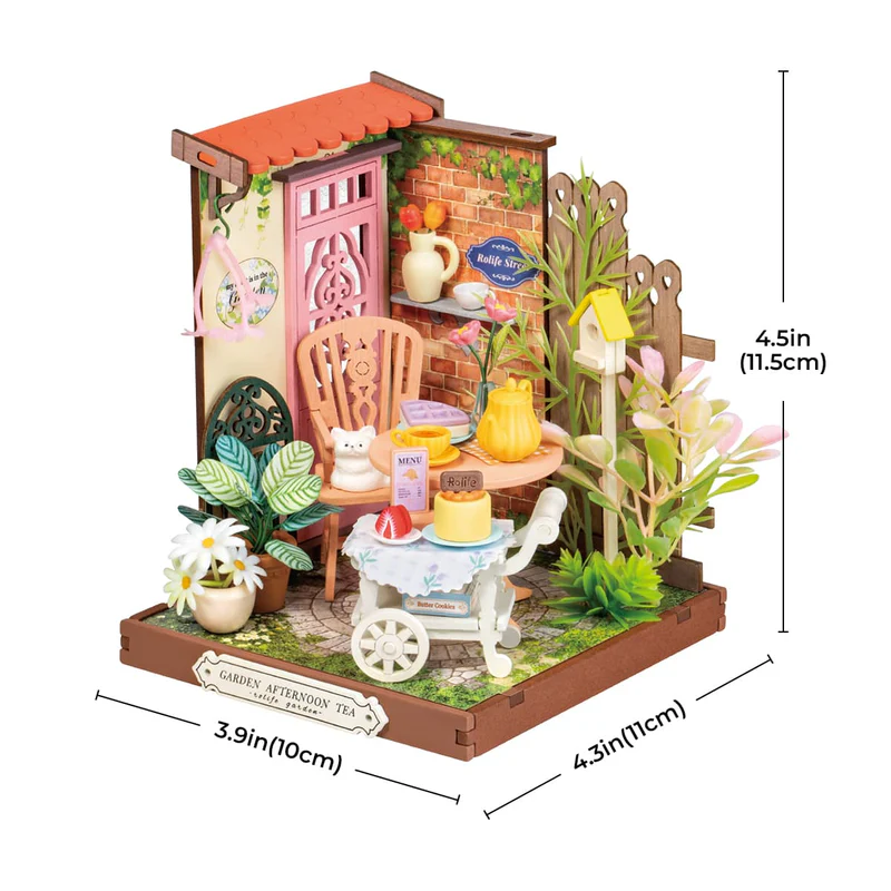 Rolife Fancy Tea Yard DIY miniatuurhuis 1/28