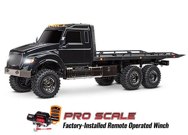 Traxxas Ultimate RC Hauler Truck with Winch Black RTR 1/10