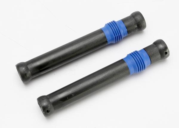 Traxxas Half shaft set, long (plastic parts only) (internal splined half shaft/ external splined half shaft/ rubber boot) (assembled with glued boot) (2 assemblies)