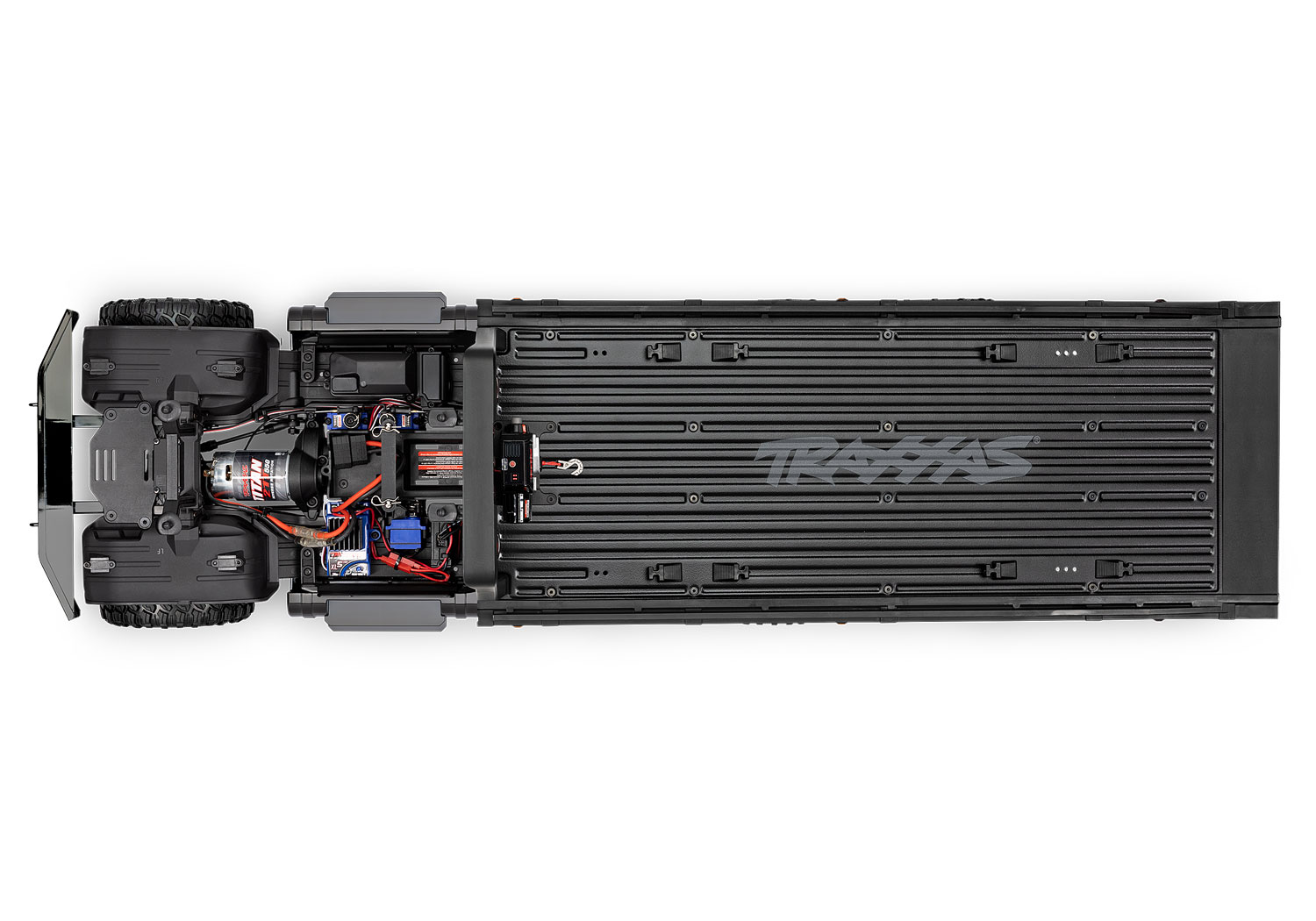 Traxxas Ultimate RC Hauler Truck with Winch Black RTR 1/10