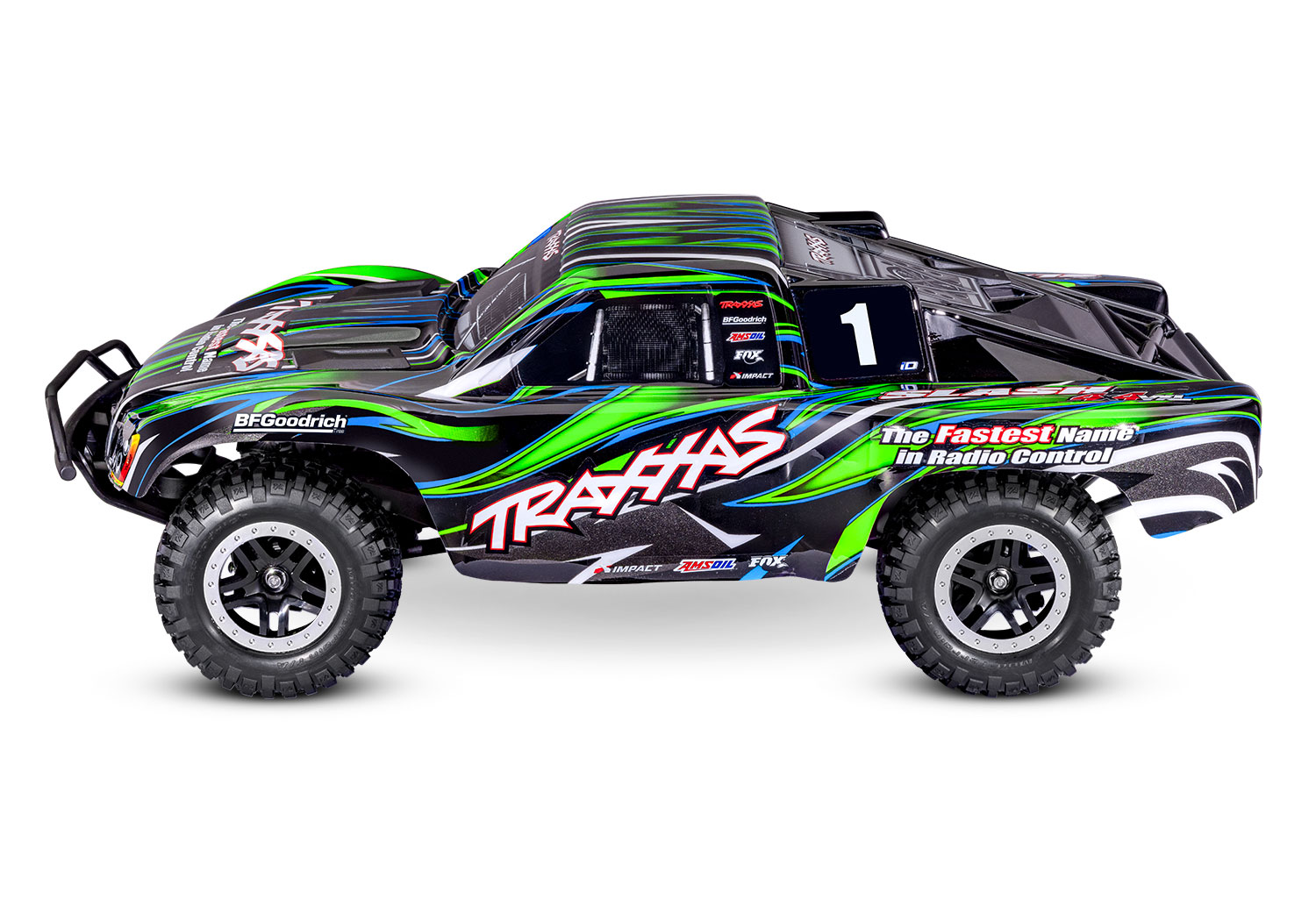 Traxxas Slash 4x4 VXL 2.4GHz TQi TSM RTR Short Course Truck Clipless HD GREEN