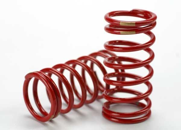 Traxxas Spring shock (red) (GTR) (3.8 rate gold) (1 pair)