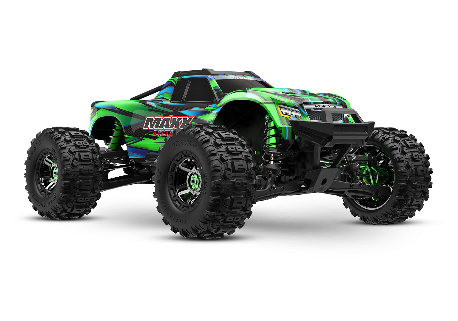 Traxxas Maxx Ultimate 4WD Brushless Electric Monster Truck VXL-4S TQi Green 1/8