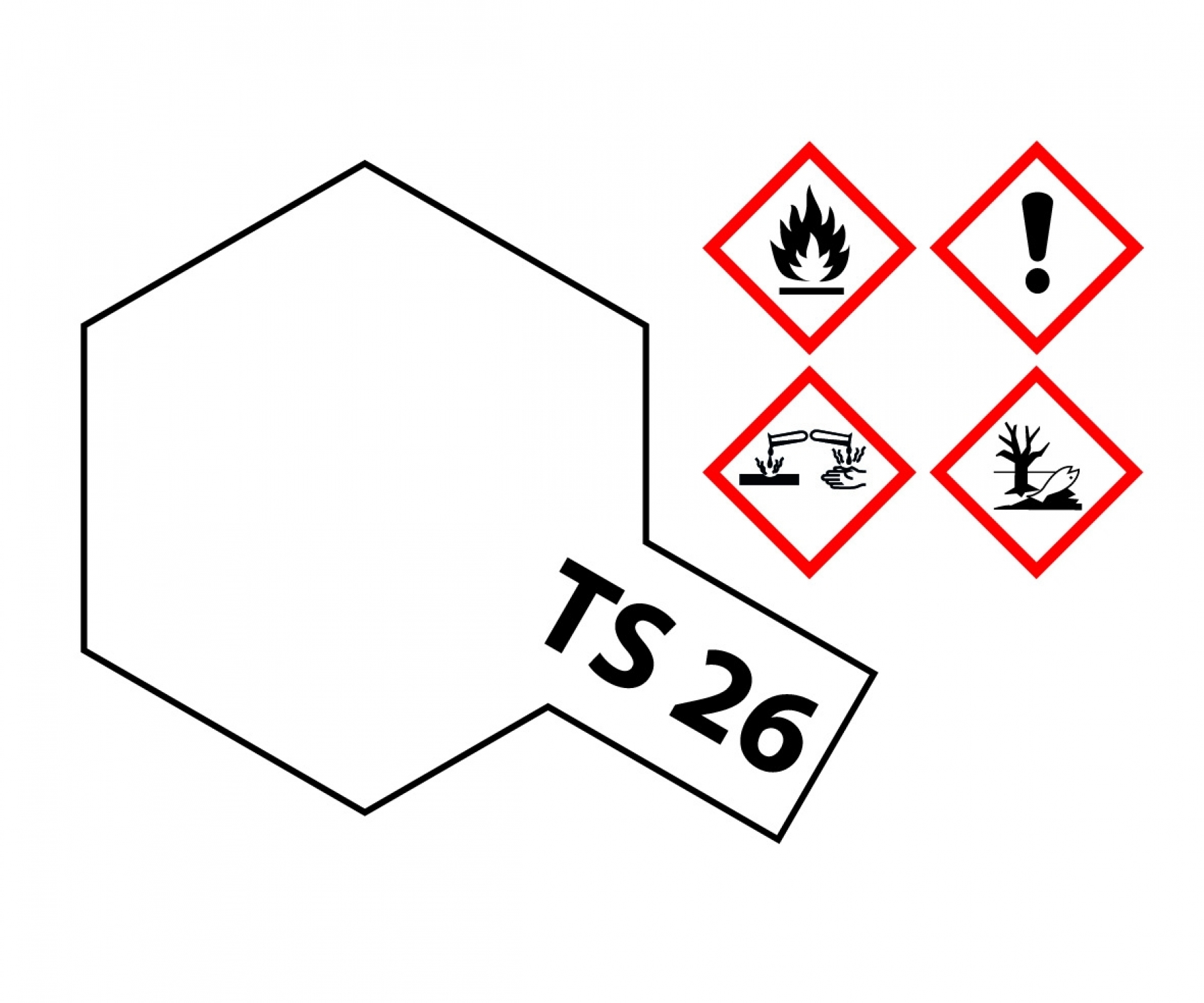 TS26 Spray Pure White brilliant 100ml Tamiya