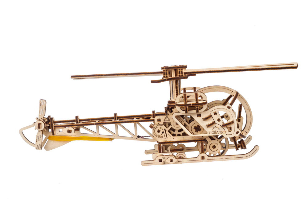 U-Gears  SMART Mini Helikopter mechanisch houten bouwpakket