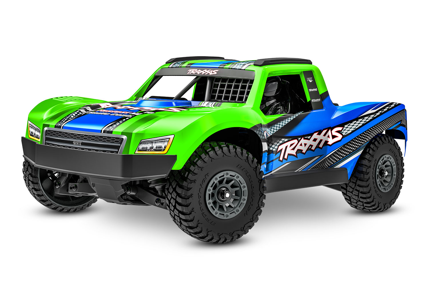 Traxxas Mini Slash BL-2s TQ 4X4 RTR Brushless Short Course Truck 1/16 Green