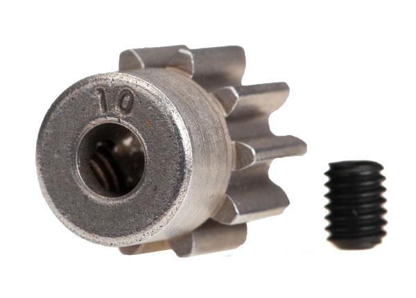 Traxxas Gear 10-T pinion (32-p) (steel)/ set screw