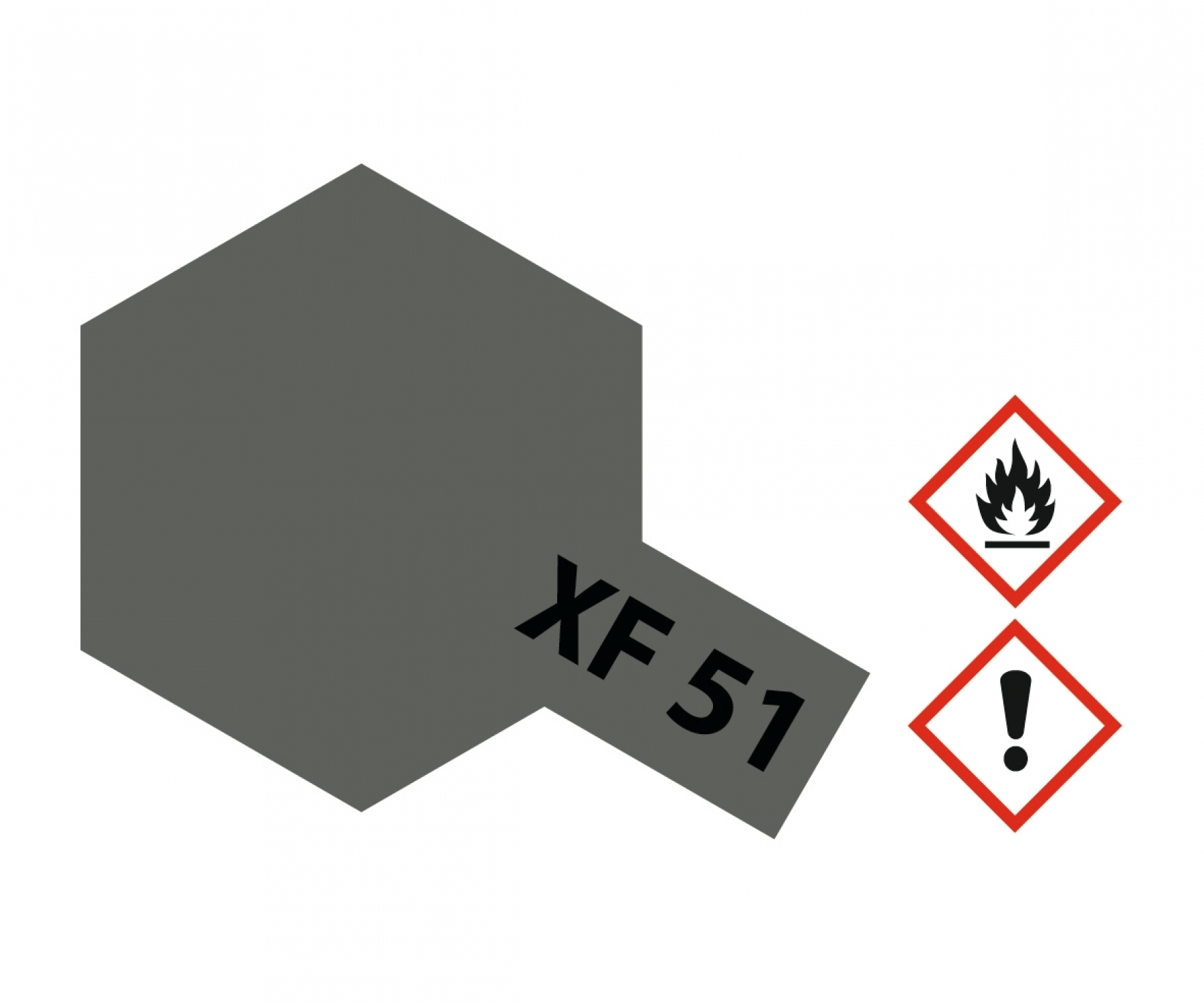 XF51 Potje Khaki Drab flat 23ml Tamiya