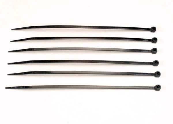Traxxas Cable ties medium (black) (6)