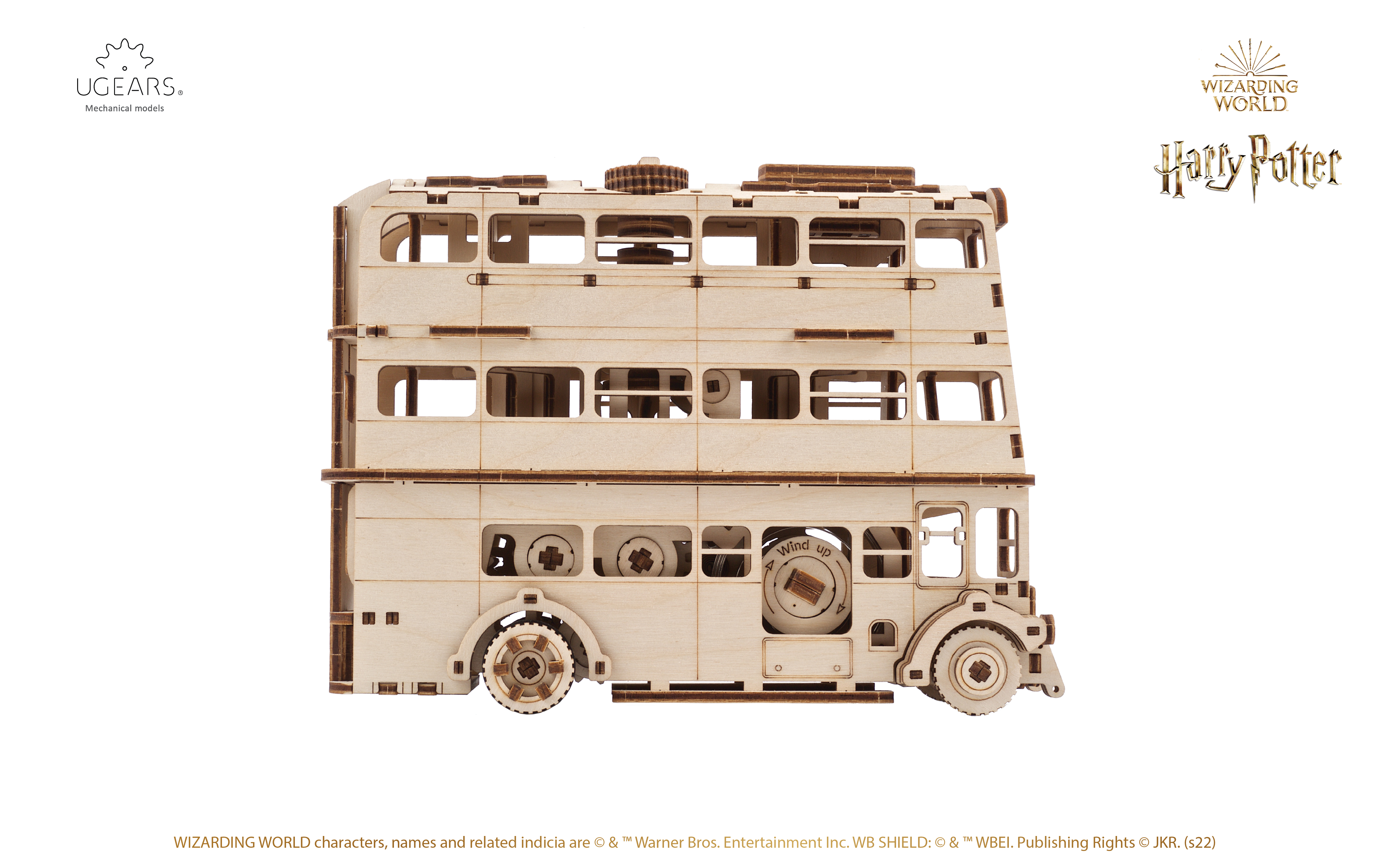 U-Gears Knight Bus Harry Potter mechanisch houten bouwpakket