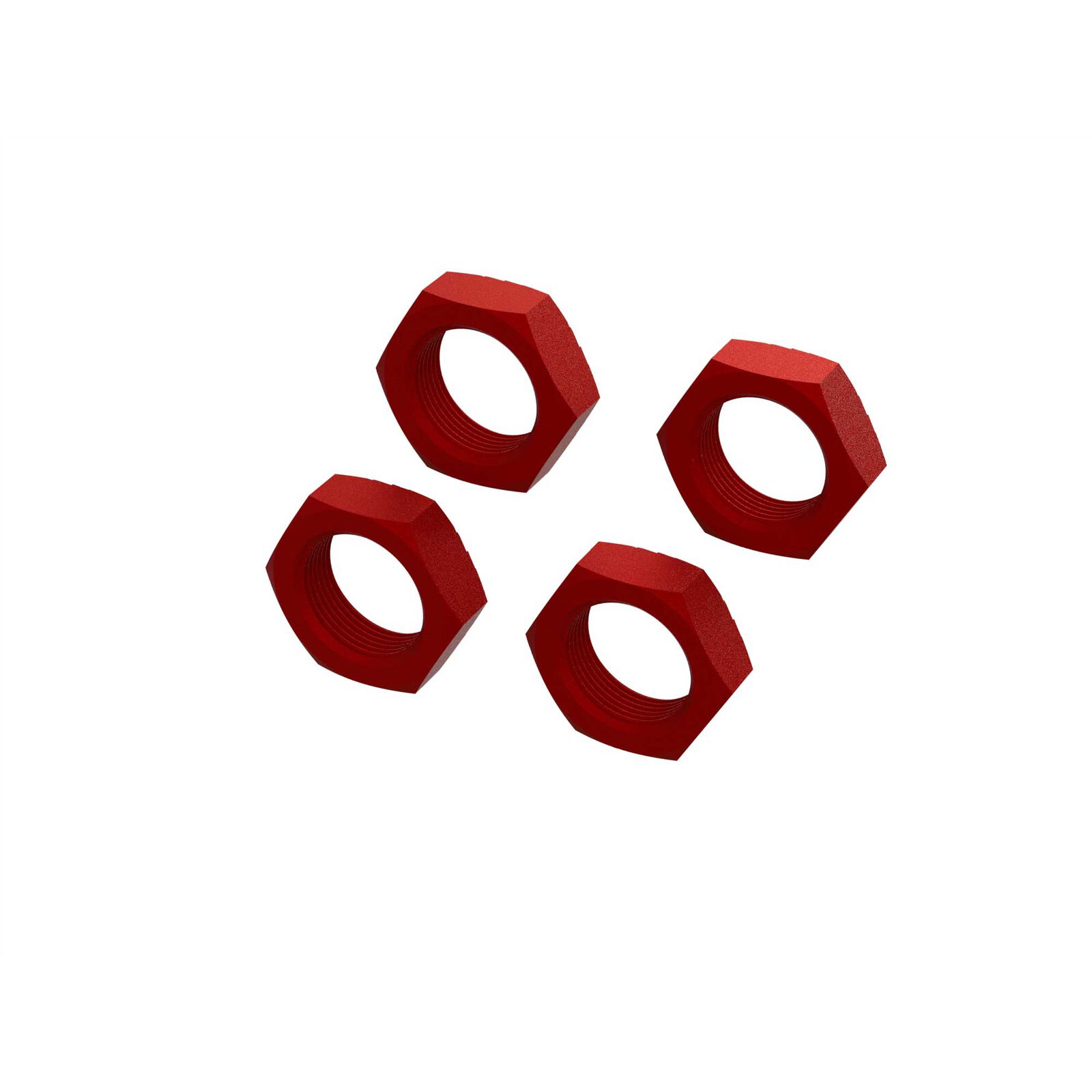 Arrma Aluminum Wheel Nut 24mm Red (4)